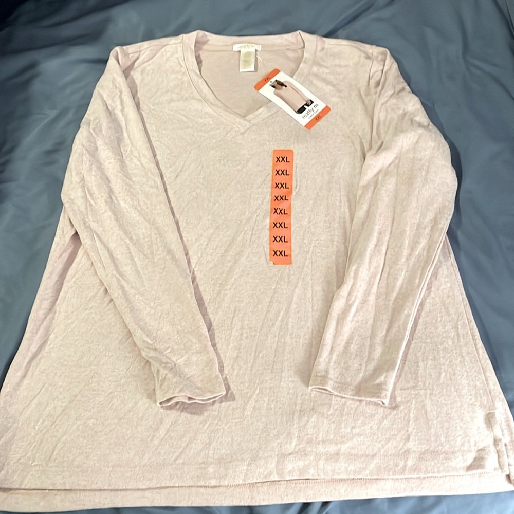 V-Neck Light Pink Tunic